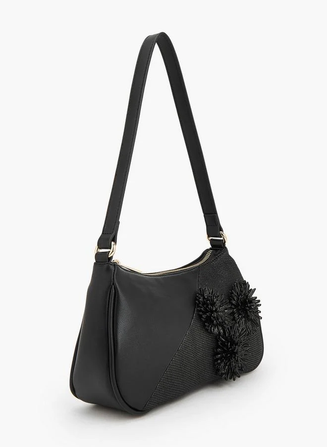 فلورا بيلا من شو إكسبرس Flora Bella 3D Applique Shoulder Bag With Zip Closure